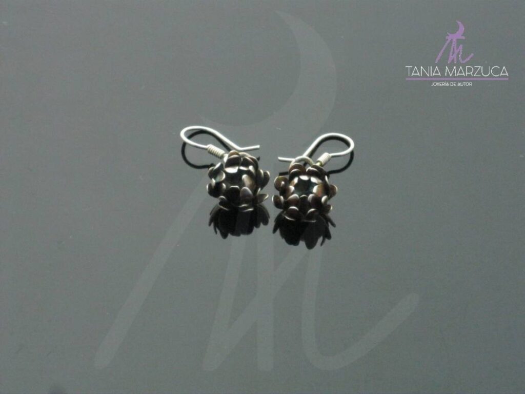 Aretes "Crisantemos" - Imagen 3